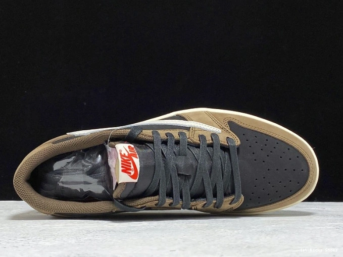 1st Kicks Shoes 1 Travis Air Mocha Jordan Dark Scott x Low OG SP CQ4277-001 0801